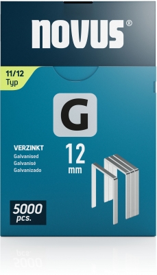 Capse Novus sarma plata, G tip 11, 12 mm, 5000 buc/cutie